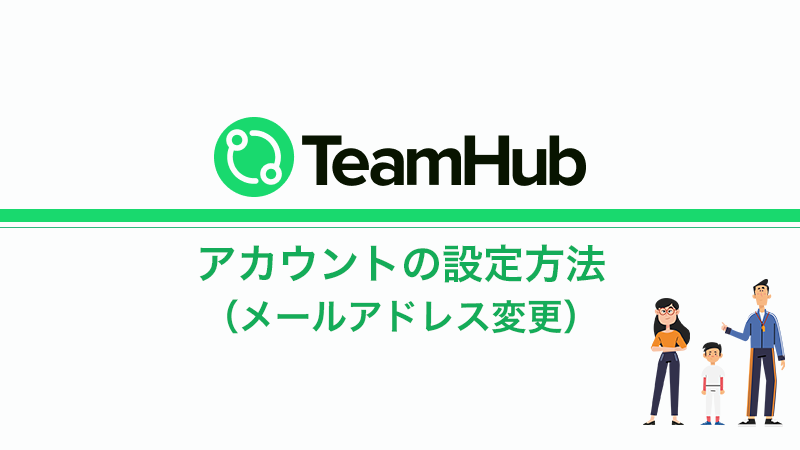 TeamHubメールアドレス変更方法
